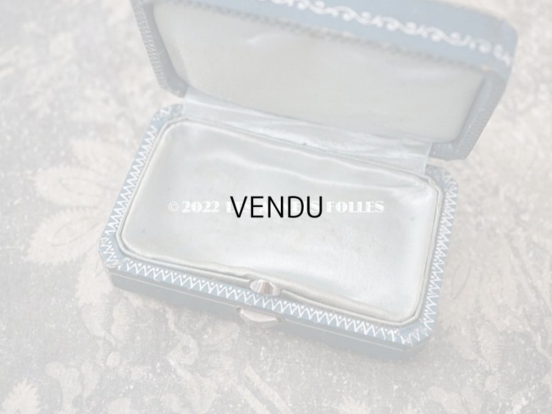 画像8: アンティーク 銀彩入り ジュエリーボックス グレイッシュブルー