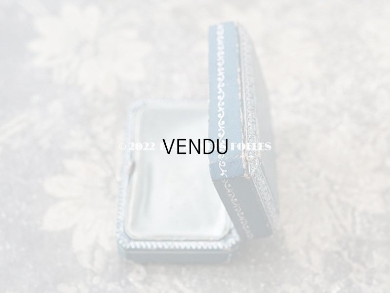 画像5: アンティーク 銀彩入り ジュエリーボックス グレイッシュブルー