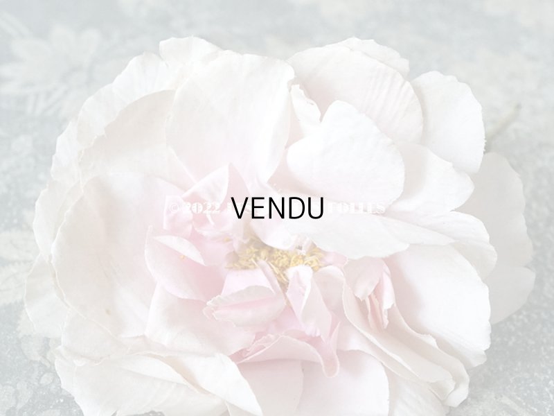 画像3: 1900年代 アンティーク 薔薇の大きな布花 パウダーピンク