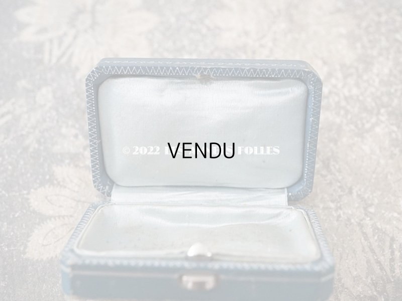 画像7: アンティーク 銀彩入り ジュエリーボックス グレイッシュブルー