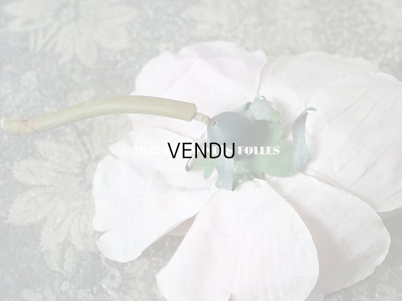 画像5: 1900年代 アンティーク 薔薇の大きな布花 パウダーピンク