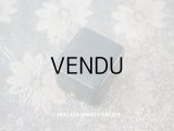 1920年代 アンティーク  リングボックス　金彩入り　ブルーグリーン ジュエリーボックス