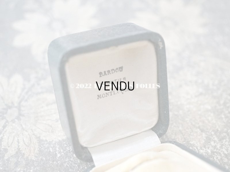 画像8: 1920年代 アンティーク  リングボックス　金彩入り　ブルーグリーン ジュエリーボックス