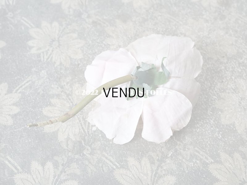 画像4: 1900年代 アンティーク 薔薇の大きな布花 パウダーピンク