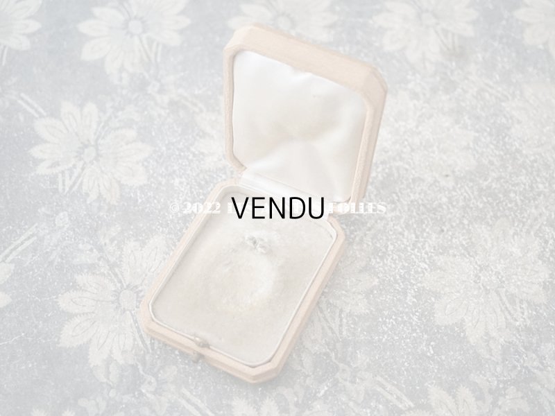 画像6: 1900年代 アンティーク 金彩入り 本革製 ジュエリーボックス  ベージュ