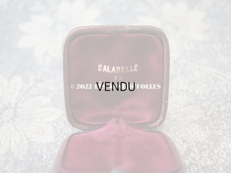 画像6: アンティーク 本革製 小さなジュエリーボックス クロス用 ブラウン