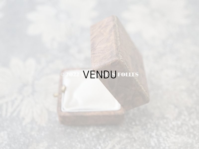 画像5: アンティーク 金彩入り 小さなジュエリーボックス ブラウン