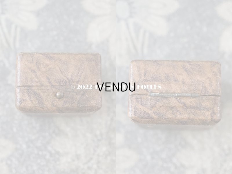 画像3: アンティーク 金彩入り 小さなジュエリーボックス ブラウン