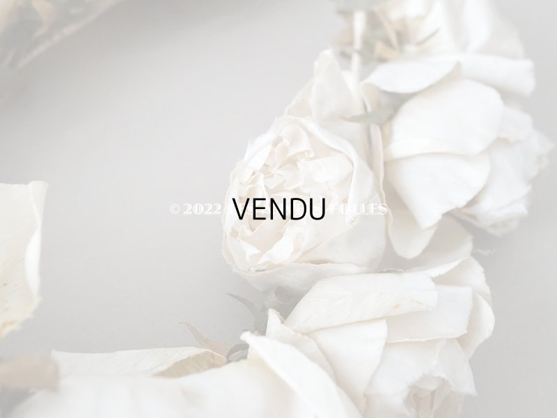 画像4: 19世紀末 アンティーク  薔薇の布花のティアラ  花冠