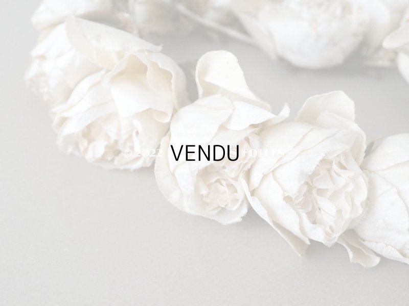 画像6: 19世紀末 アンティーク  薔薇の布花のティアラ  花冠