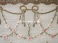 画像4: アンティーク リボン刺繍のパネル 淡いピンクの花　＆　タッセル