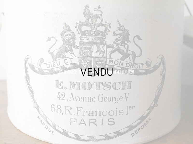 画像10: アンティーク ハットボックス - MOTSCH -