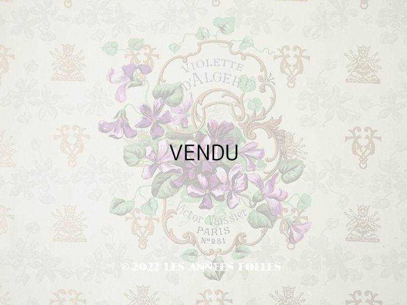 画像1: アンティーク ソープラベル 菫　VIOLETTE D'ALGER　- VICTOR VAISSIER PARIS -　