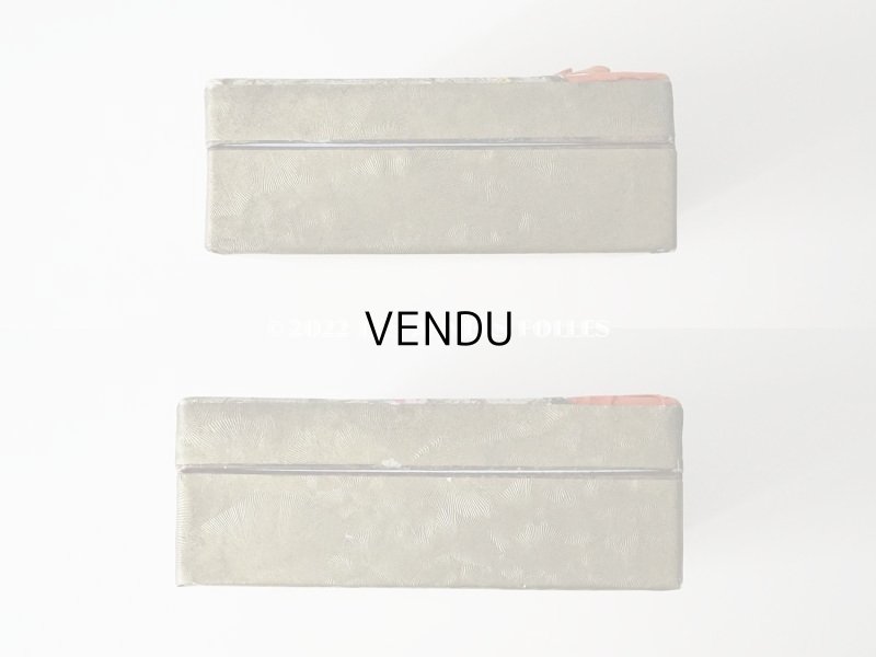 画像6: 19世紀末 アンティーク レースペーパー&リボン付き パフュームボックス 薔薇&勿忘草