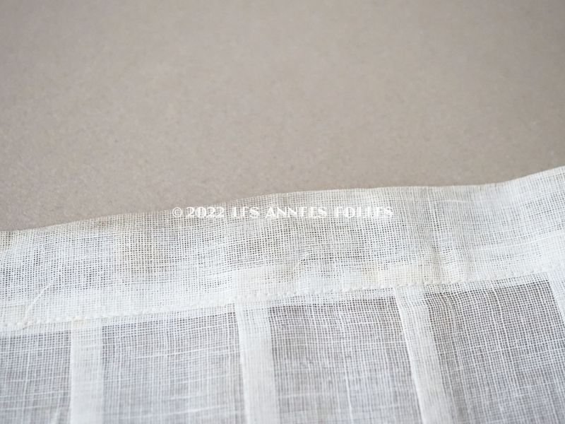 画像8: 1900年頃 アンティーク 幅広 ドレスの裾  プリーツ入り レース付き 幅15.6cm コットンオーガンジー