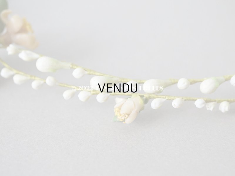 画像6: アンティーク ワックスフラワーのティアラ  結婚式 オレンジブロッサム