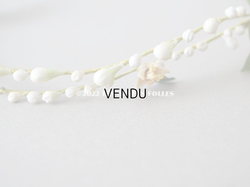 画像5: アンティーク ワックスフラワーのティアラ  結婚式 オレンジブロッサム