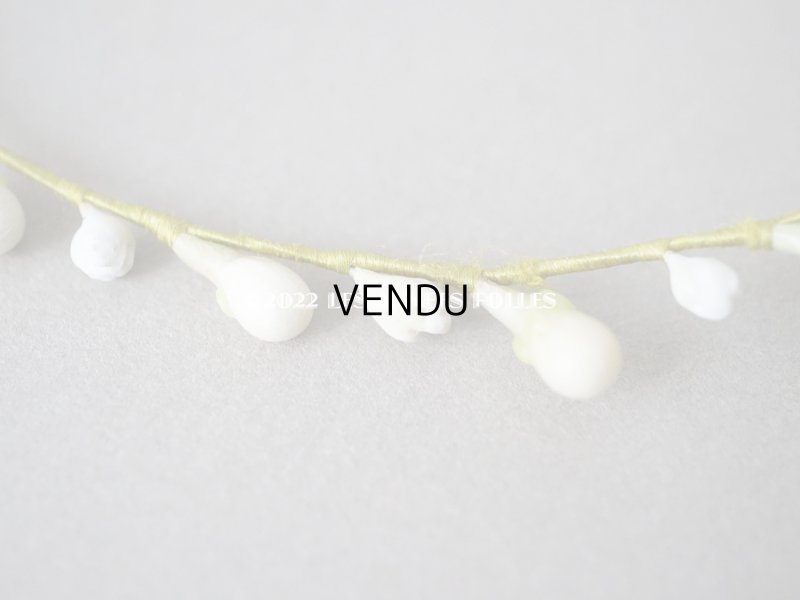 画像7: アンティーク ワックスフラワーのティアラ  結婚式 オレンジブロッサム