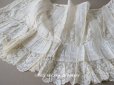 画像1: 1900年代 アンティーク 幅広40cm ドレスの裾  約2m ギャザー入り＆ヴァランシエンヌレース  (1)