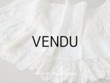 1900年代 アンティーク 幅広40cm ドレスの裾  約2m ギャザー入り＆ヴァランシエンヌレース 