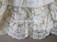 画像8: 1900年代 アンティーク 幅広40cm ドレスの裾  約2m ギャザー入り＆ヴァランシエンヌレース 
