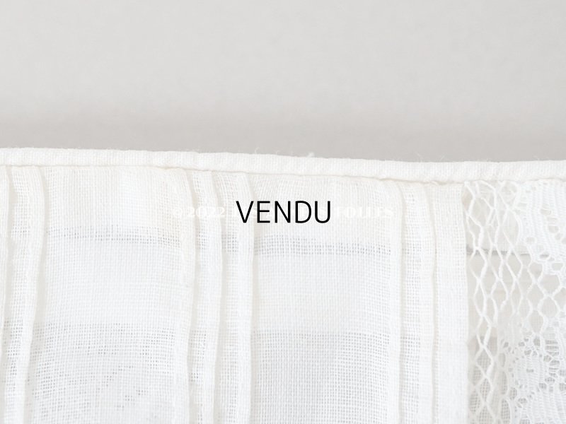 画像9: 1900年代 アンティーク 幅広40cm ドレスの裾  約2m ギャザー入り＆ヴァランシエンヌレース 