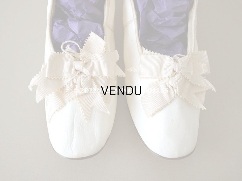 画像3: 新品同様 1900年代  アンティーク ウェディング シューズ