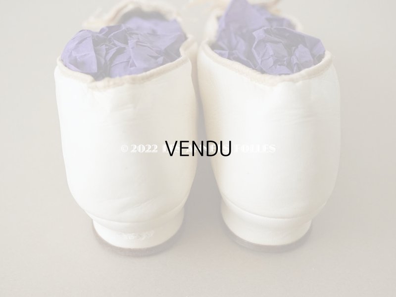 画像9: 新品同様 1900年代  アンティーク ウェディング シューズ