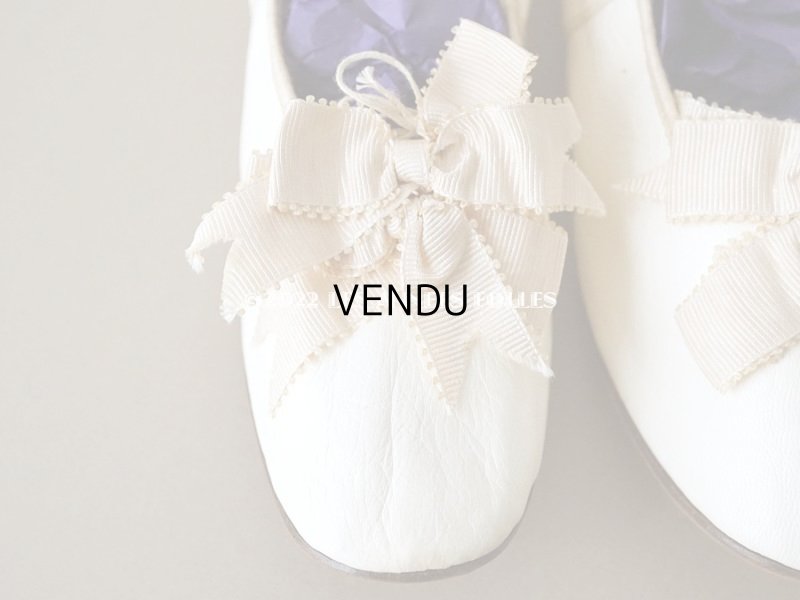 画像4: 新品同様 1900年代  アンティーク ウェディング シューズ