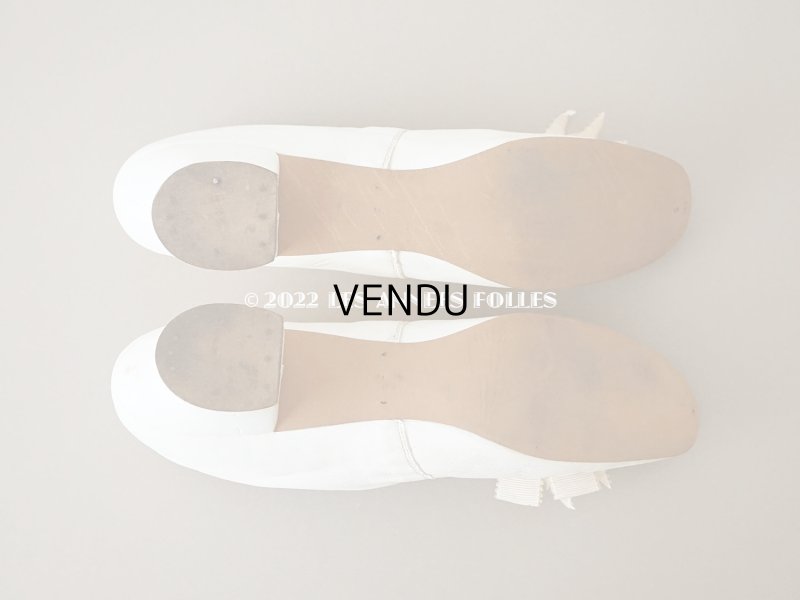 画像8: 新品同様 1900年代  アンティーク ウェディング シューズ