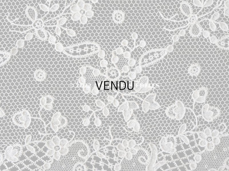 画像11: 18世紀 ルイ15世時代  アンティーク ニードルレース アランソンレース 幅広 2.2m【 ポワン・ダランソン(アランソン) 】13cm幅