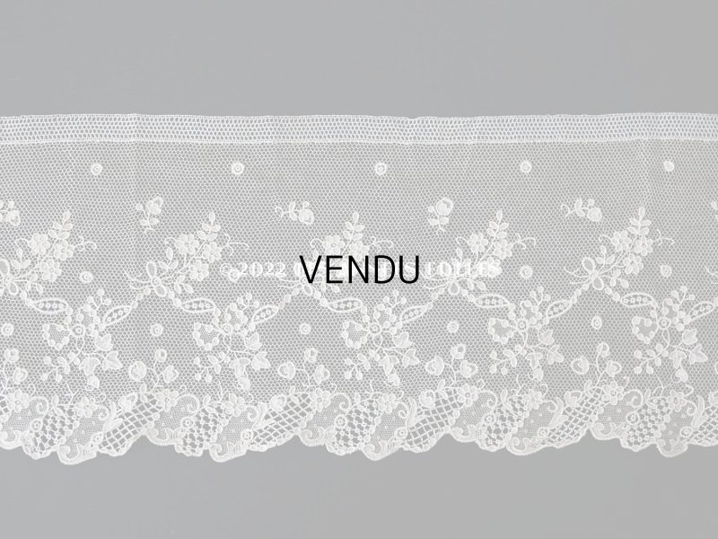 画像6: 18世紀 ルイ15世時代  アンティーク ニードルレース アランソンレース 幅広 2.2m【 ポワン・ダランソン(アランソン) 】13cm幅