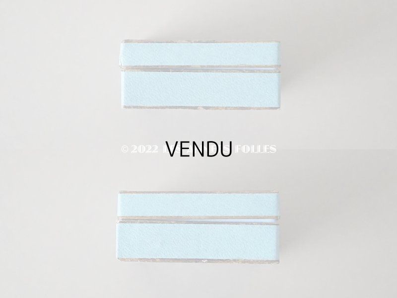 画像3: 1900年代 アンティーク ジュエリーボックス 淡いブルー