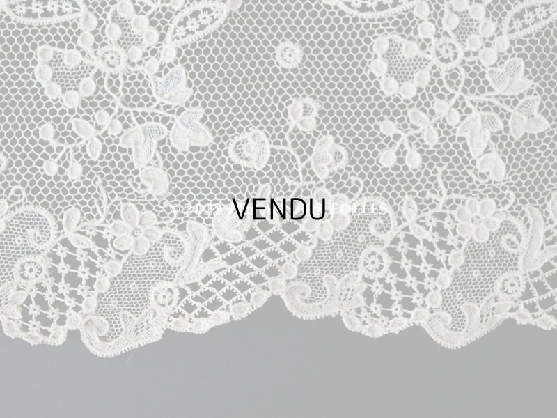 画像9: 18世紀 ルイ15世時代  アンティーク ニードルレース アランソンレース 幅広 2.2m【 ポワン・ダランソン(アランソン) 】13cm幅