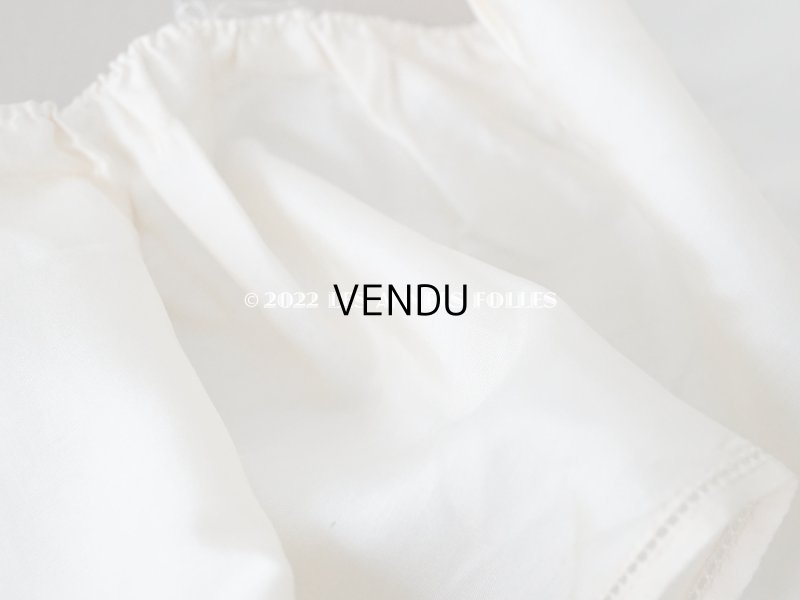 画像6: アンティーク シルク製  幅広 シルク製 幅広 フリルリボン クリーム色 2.2m　 約15cm幅