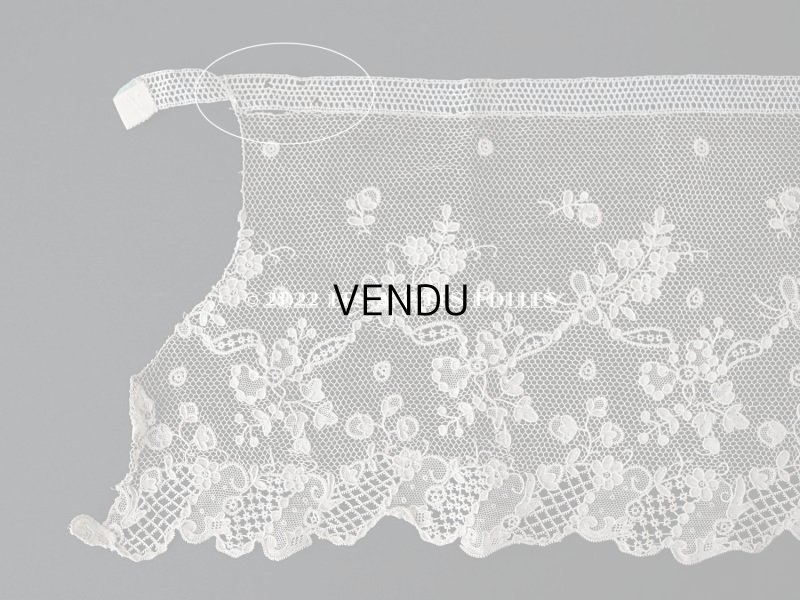 画像19: 18世紀 ルイ15世時代  アンティーク ニードルレース アランソンレース 幅広 2.2m【 ポワン・ダランソン(アランソン) 】13cm幅
