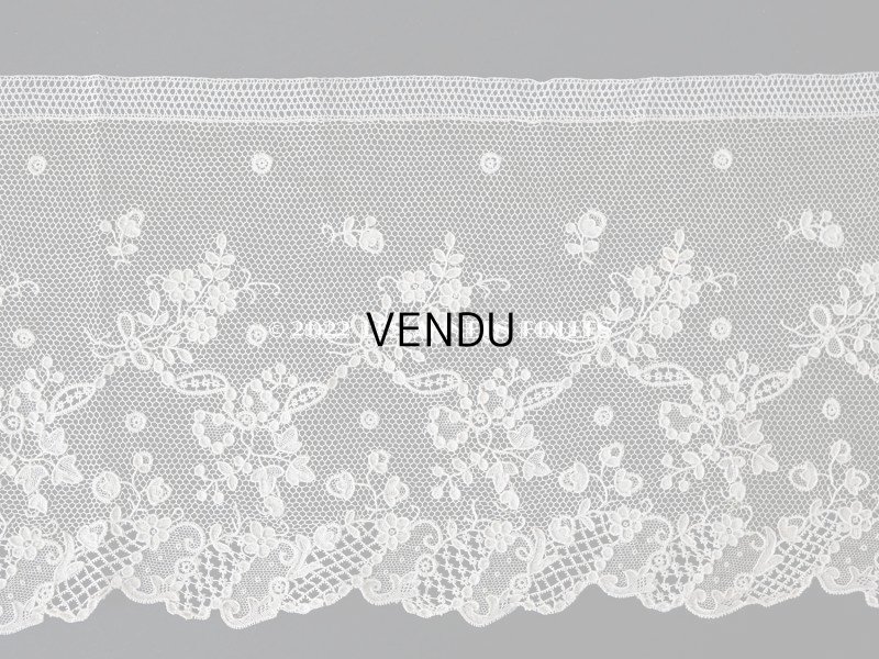 画像7: 18世紀 ルイ15世時代  アンティーク ニードルレース アランソンレース 幅広 2.2m【 ポワン・ダランソン(アランソン) 】13cm幅