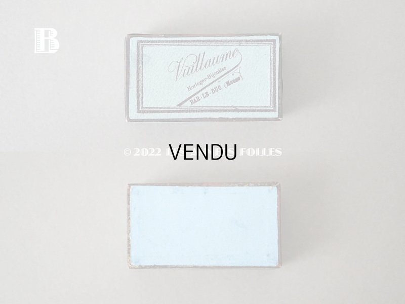 画像6: 1900年代 アンティーク ジュエリーボックス 淡いブルー