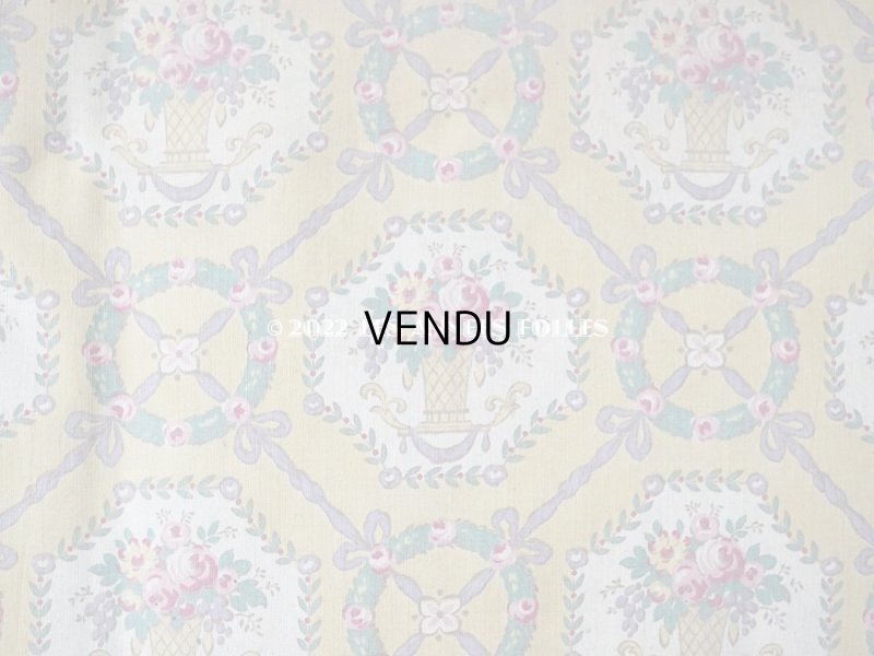 画像4: アンティーク ローズパニエ柄 大きなカルトナージュボックス 48.5×26×12.5cm