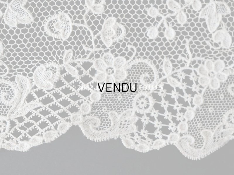 画像10: 18世紀 ルイ15世時代  アンティーク ニードルレース アランソンレース 幅広 2.2m【 ポワン・ダランソン(アランソン) 】13cm幅