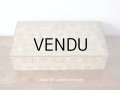 アンティーク ローズパニエ柄 大きなカルトナージュボックス 48.5×26×12.5cm