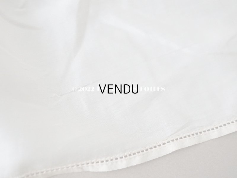 画像9: アンティーク シルク製  幅広 シルク製 幅広 フリルリボン クリーム色 2.2m　 約15cm幅