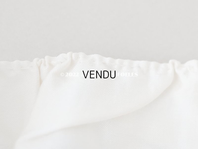 画像3: アンティーク シルク製  幅広 シルク製 幅広 フリルリボン クリーム色 2.2m　 約15cm幅