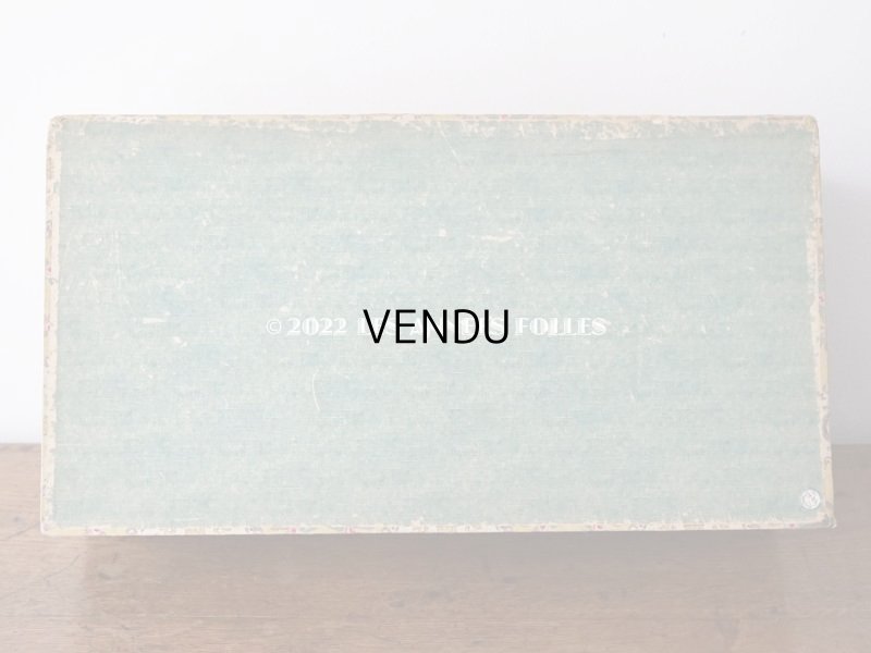 画像5: アンティーク ローズパニエ柄 大きなカルトナージュボックス 48.5×26×12.5cm