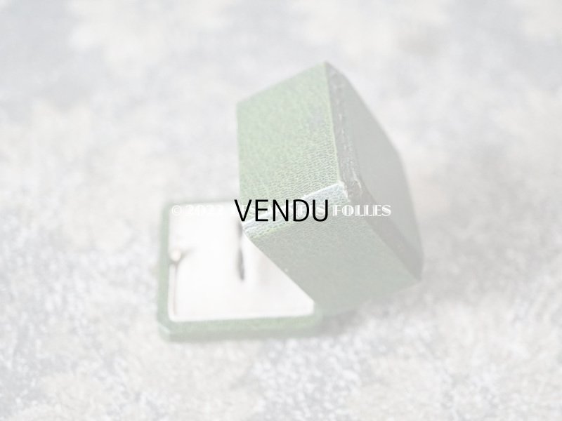 画像8: アンティーク リングボックス ジュエリーボックス 金彩入り グリーン