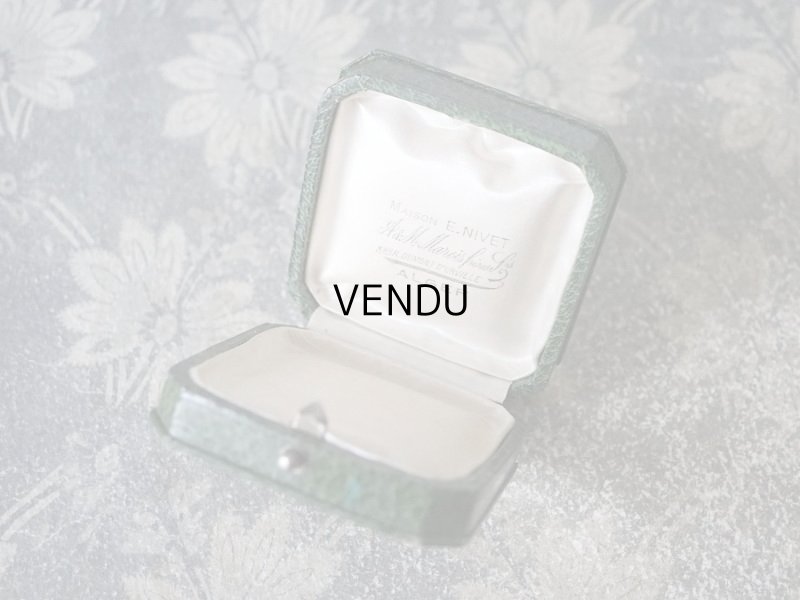 画像6: 1900年代 アンティーク ジュエリーボックス 金彩入り グリーン