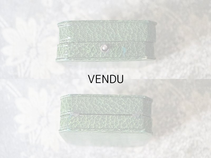 画像3: 1900年代 アンティーク ジュエリーボックス 金彩入り グリーン