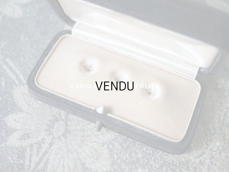 画像8: アンティーク 本革製 ジュエリーボックス 　ブラック　ボタン用