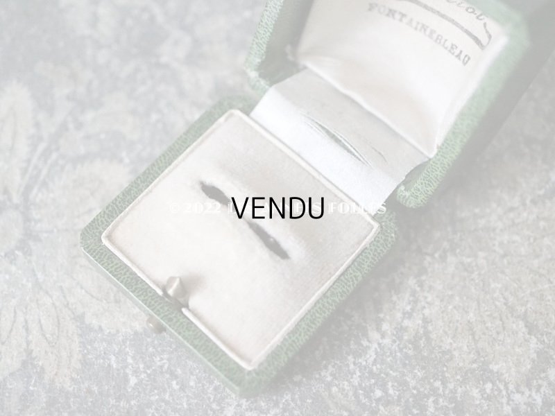 画像7: アンティーク リングボックス ジュエリーボックス 金彩入り グリーン