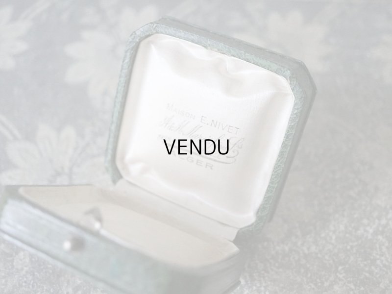 画像7: 1900年代 アンティーク ジュエリーボックス 金彩入り グリーン